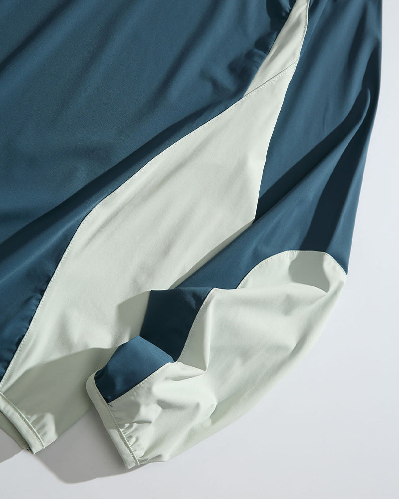 Patchwork Casual Hoodie