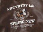 Fun puppy patent leather sweatshirt