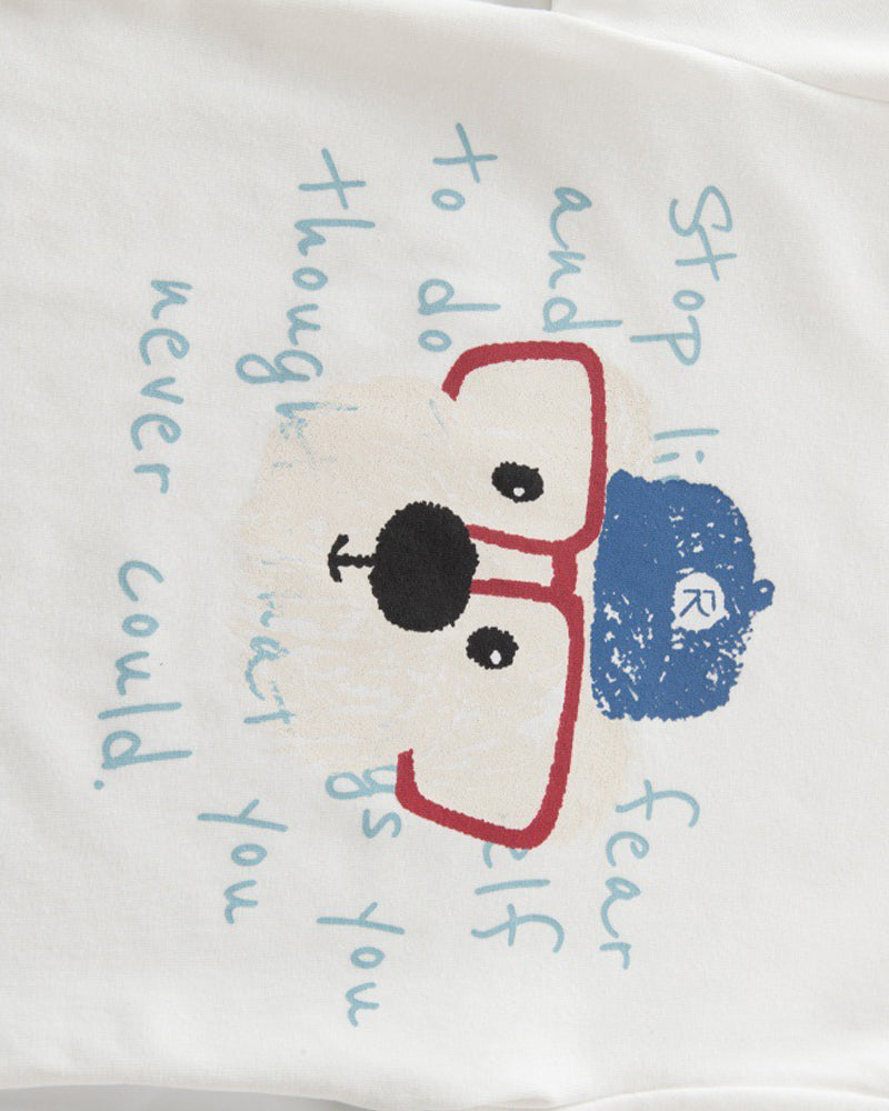 Puppy print short-sleeved T-shirt (women's)