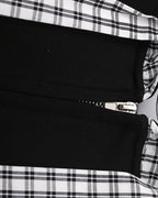 Spliced fake two-piece casual sweatshirt jacket