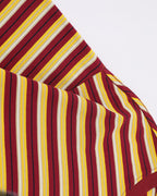 Retro contrast striped short sleeves