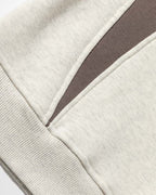 Fleece-lined crew neck sweatshirt