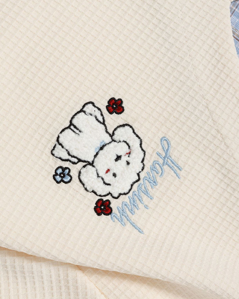 Faux two-piece polo shirt