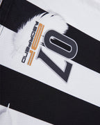 Vertical striped couple short sleeves