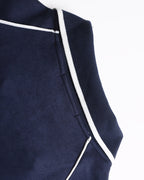 Retro lapel sweatshirt