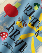 Retro letter print short sleeves