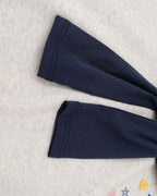 Fake two-piece polo sweatshirt