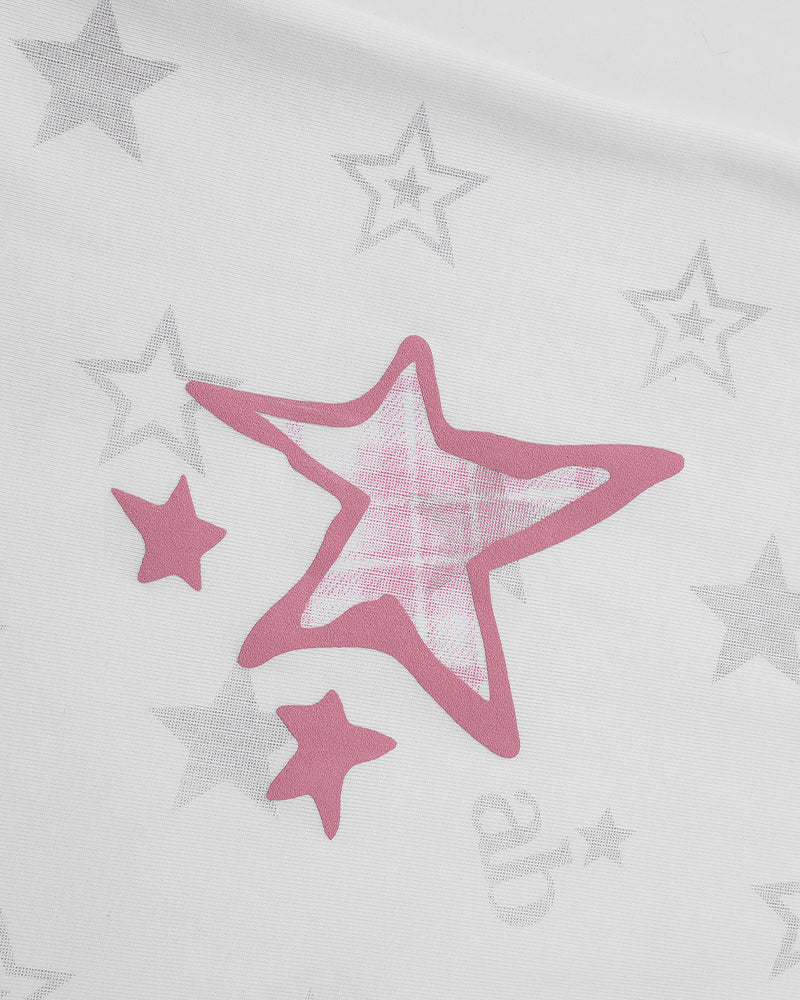Star print short sleeve