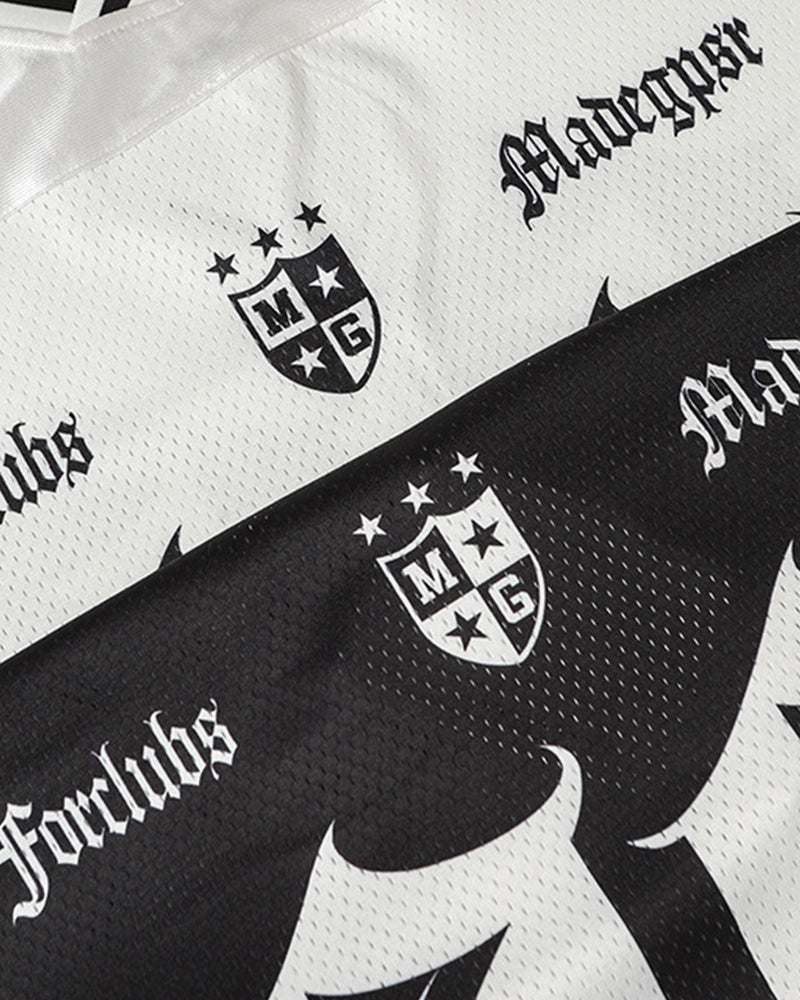 Sporty Digital Print Short Sleeve