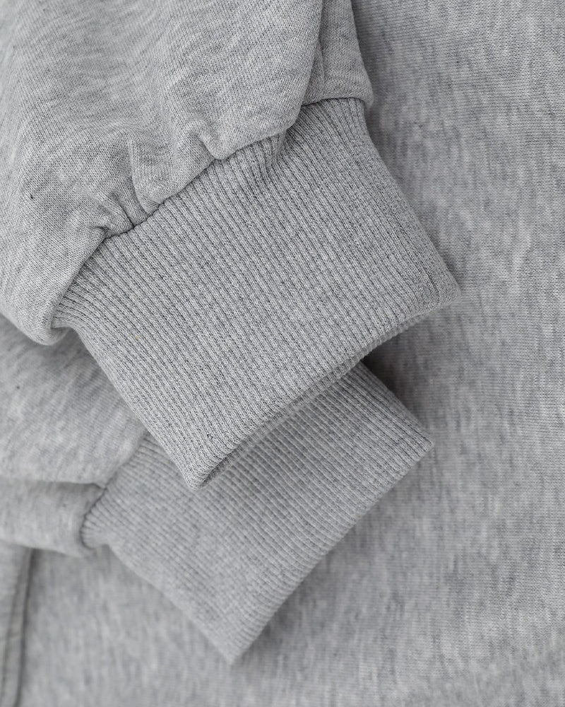 Fake two-piece college style sweatshirt