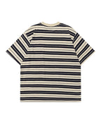 Retro cartoon striped short sleeves