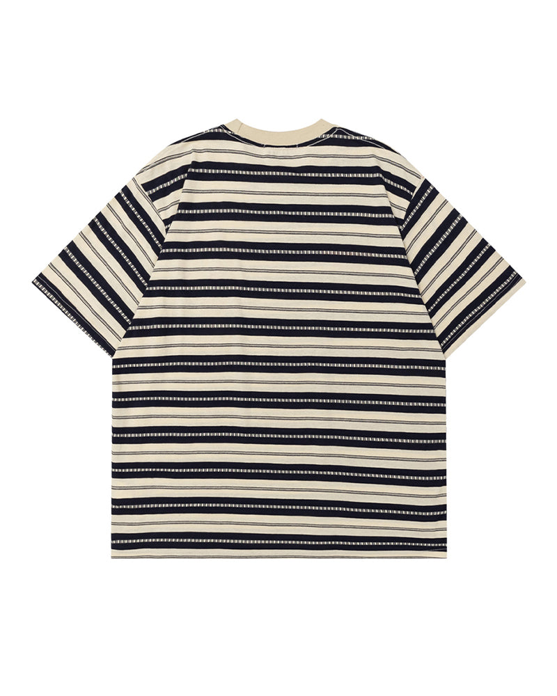 Retro cartoon striped short sleeves
