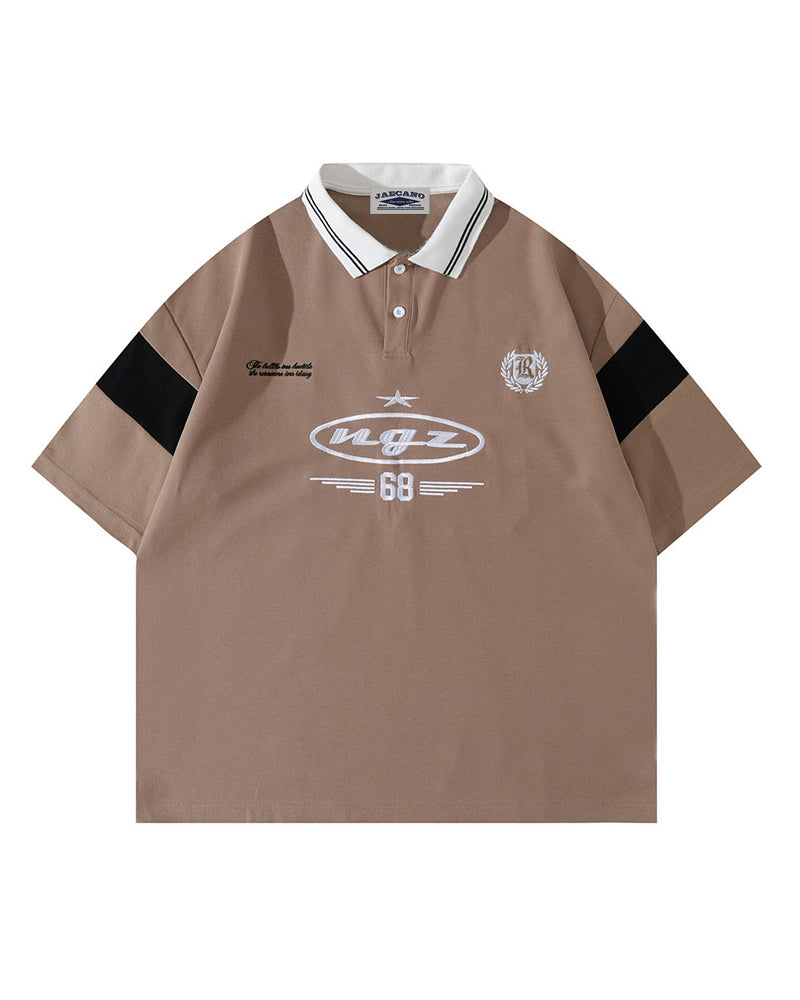 Digital Embroidered Short-Sleeve