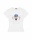 Puppy print short-sleeved T-shirt (women's)