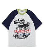 Casual Colorblock Short-Sleeved Shirt