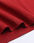 Contrast color letter print short sleeves