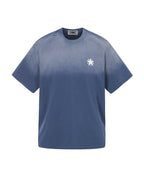Spray-painted tie-dye T-shirt