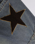 Retro washed distressed short sleeves