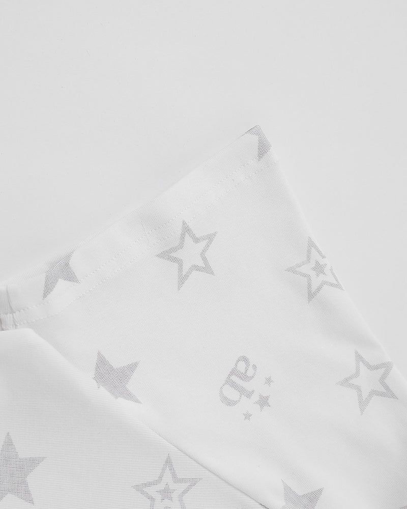 Star print short sleeve