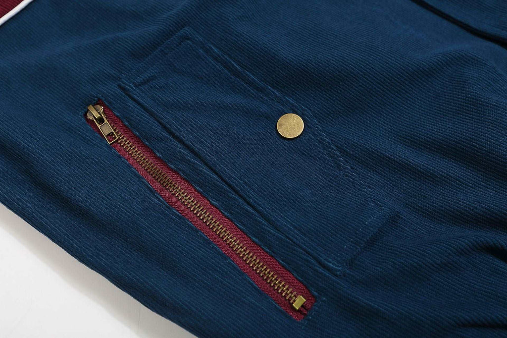 Versatile vintage embroidered lapel jacket