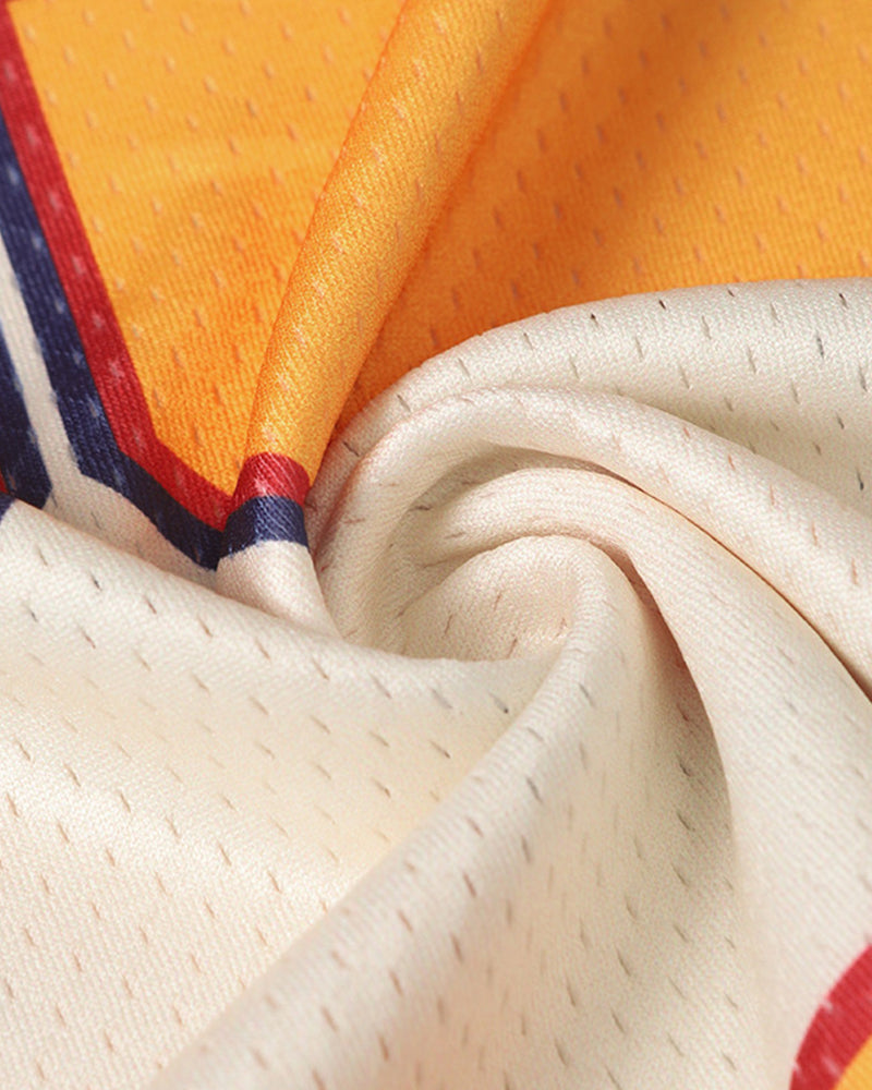 Paneled Breathable Short-Sleeve Top