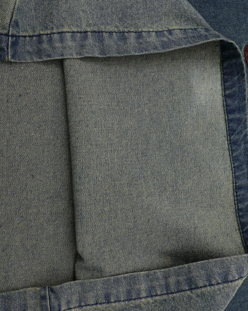 Washed distressed short sleeves