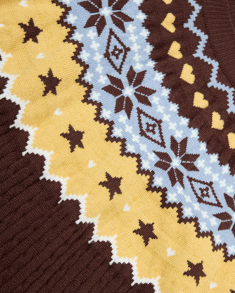 Retro knit short sleeve