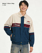 Versatile vintage embroidered lapel jacket