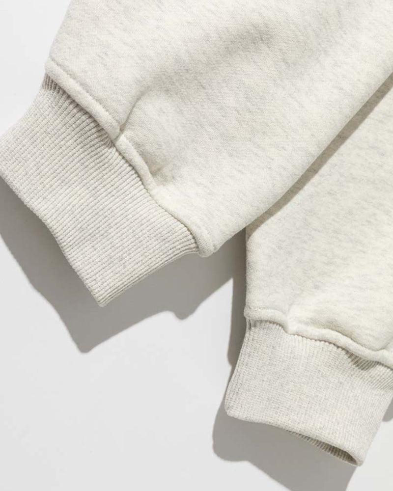 Fleece-lined crew neck sweatshirt