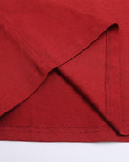 Contrast color letter print short sleeves