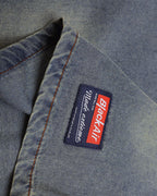 Retro washed distressed short sleeves
