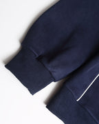 Retro lapel sweatshirt