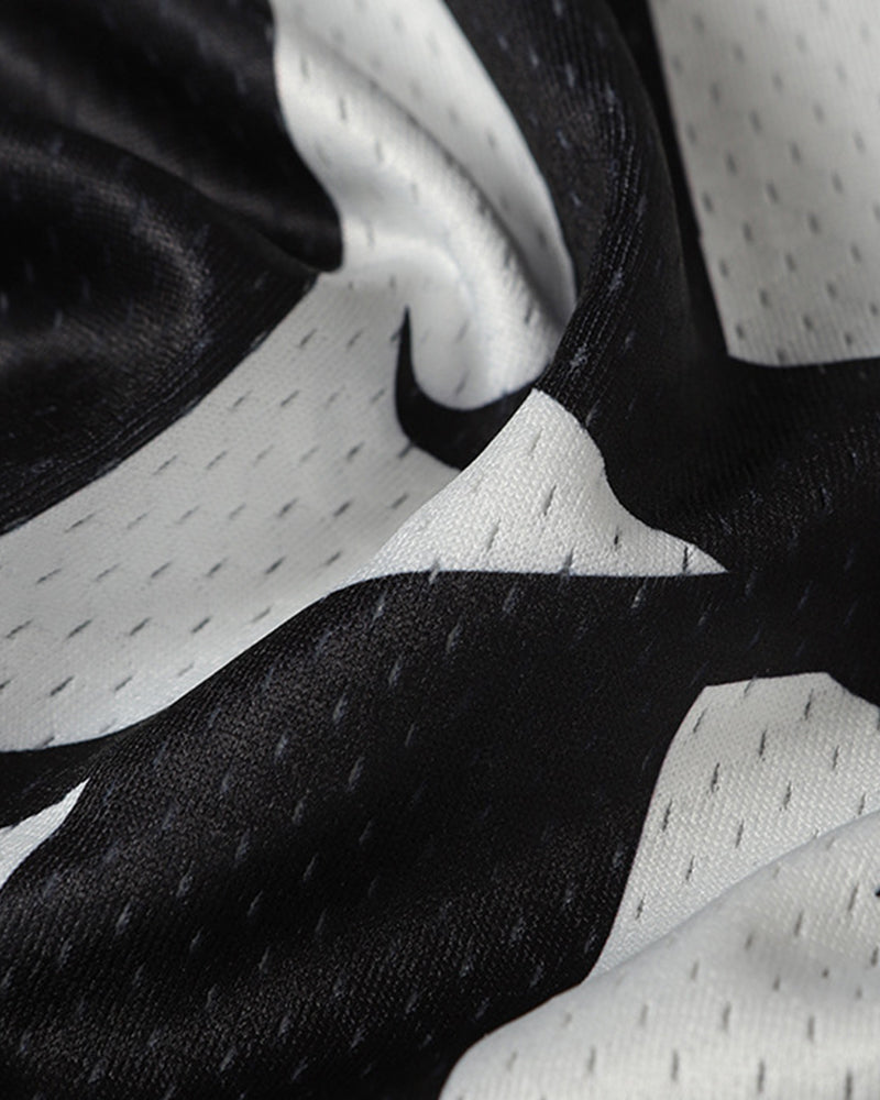 Sporty Digital Print Short Sleeve