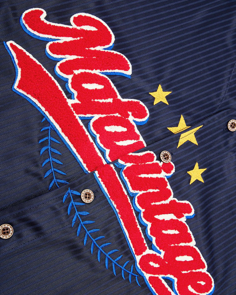 Retro baseball short-sleeved shirt