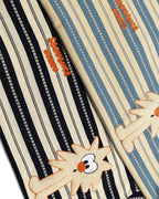 Retro cartoon striped short sleeves
