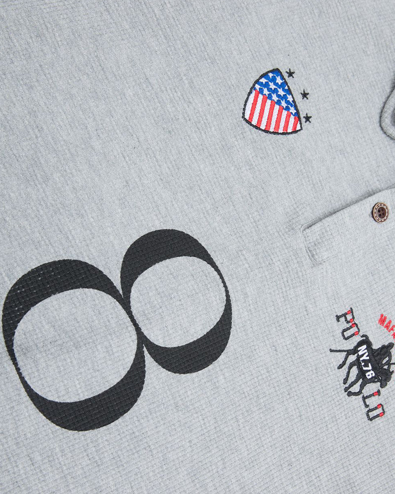 Embroidered Colorblock Short Sleeve T-Shirt