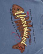 Retro distressed short-sleeved shirt