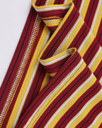 Retro contrast striped short sleeves