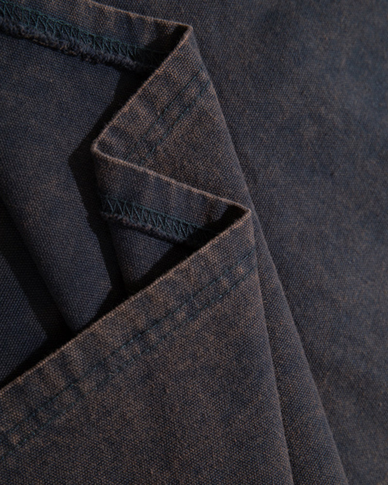 Washed distressed short-sleeved shirt