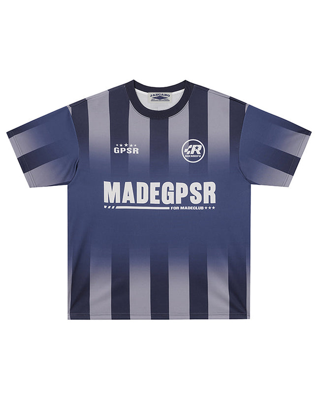 Gradient striped athletic t-shirt Hover Image