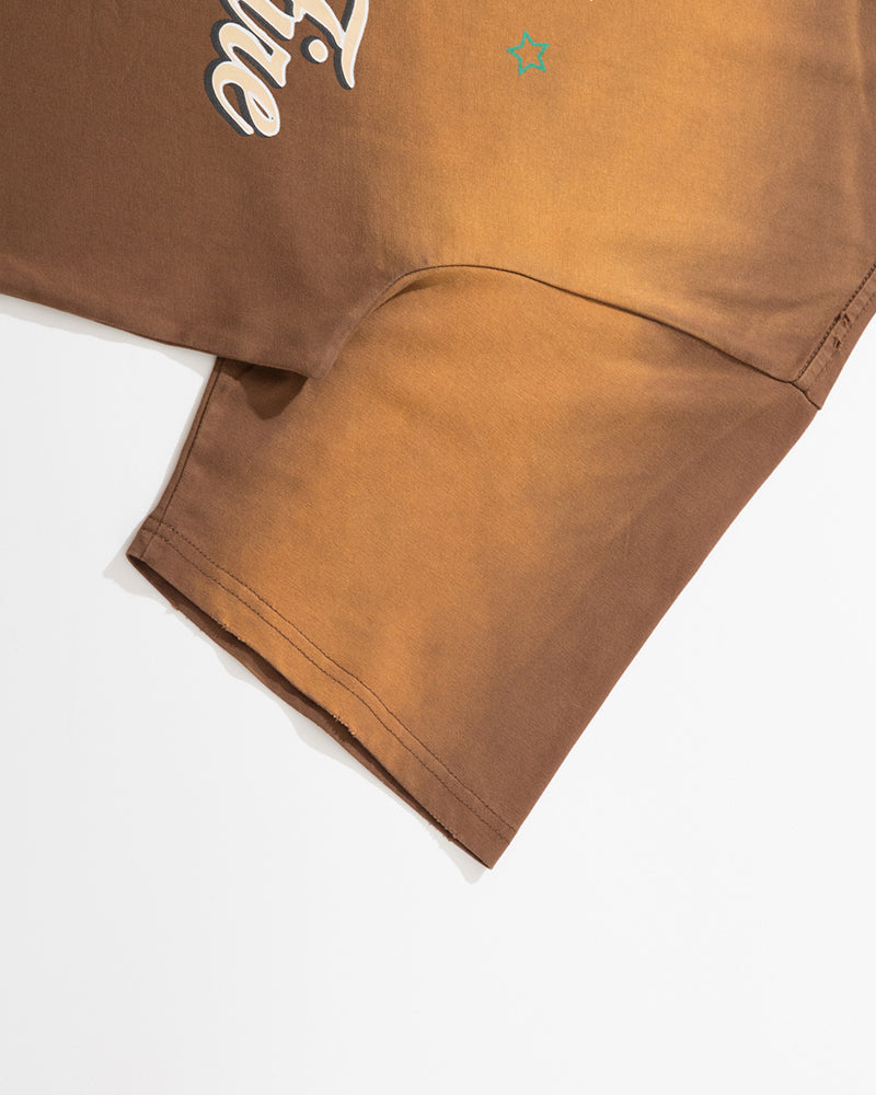 Washed short-sleeved shirt