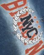 Retro washed short-sleeved shirt