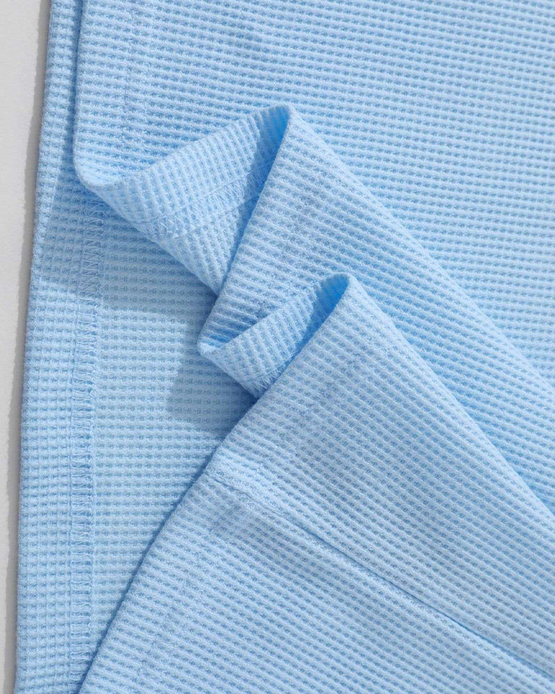 Retro stitching polo collar short sleeves