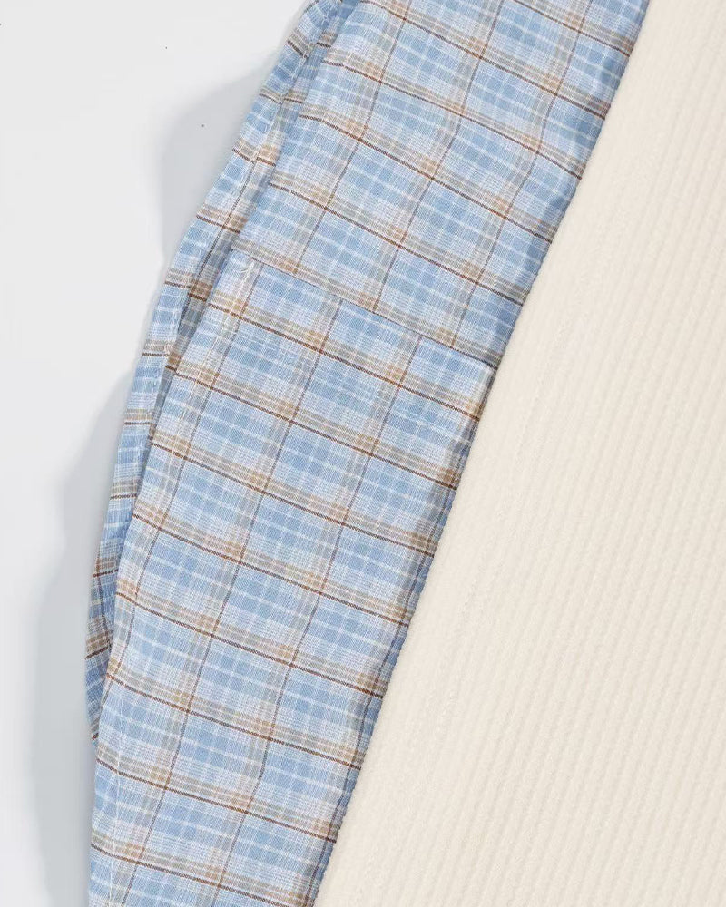Faux two-piece polo shirt