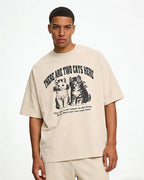 American cartoon kitten short sleeves