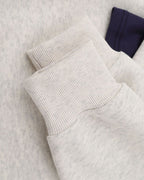 Fake two-piece polo sweatshirt