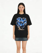 Creative Heart-Shaped Short-Sleeve