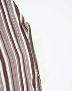 Retro-style faux two-piece polo long-sleeved shirt
