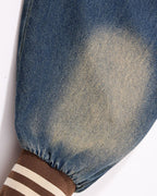 Washed denim casual long-sleeved shirt