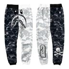 BAPE Camo Shark Sweatpants – Black & Grey Streetwear Joggers